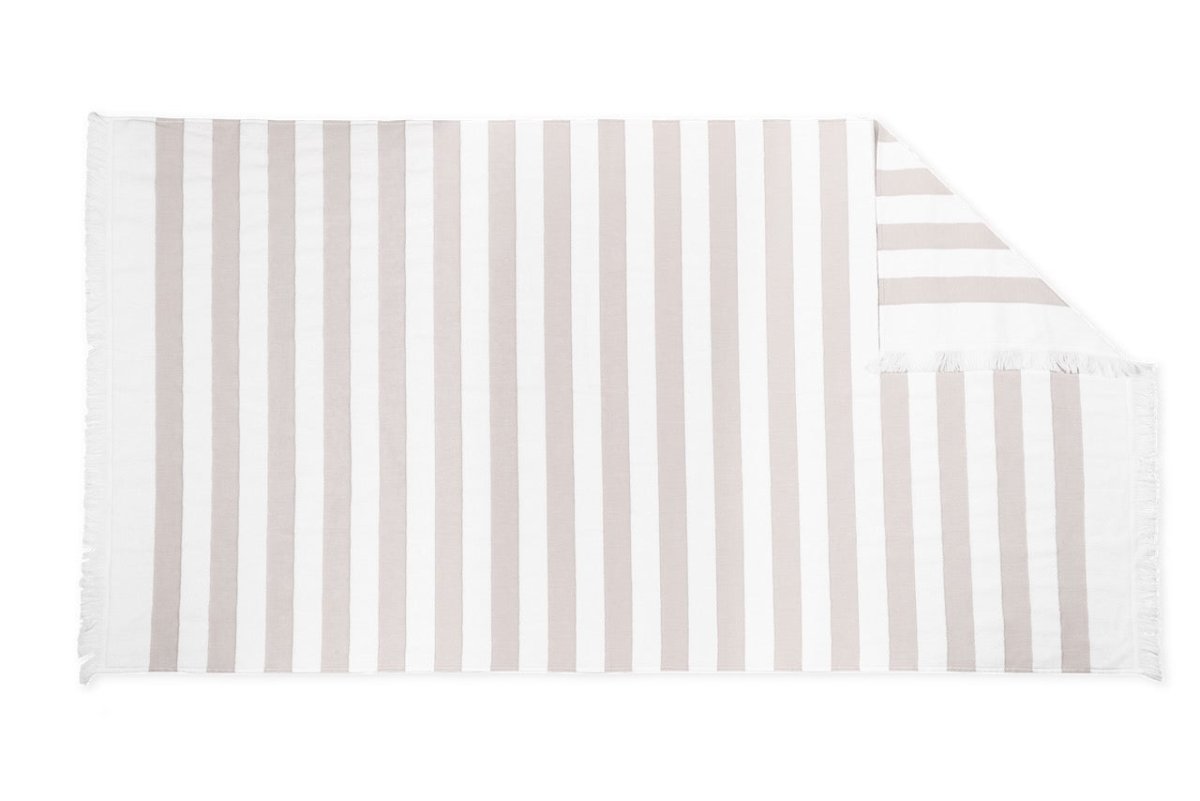 Matouk Amado Pebble Stripe Beach Towel at Fig Linens and Home