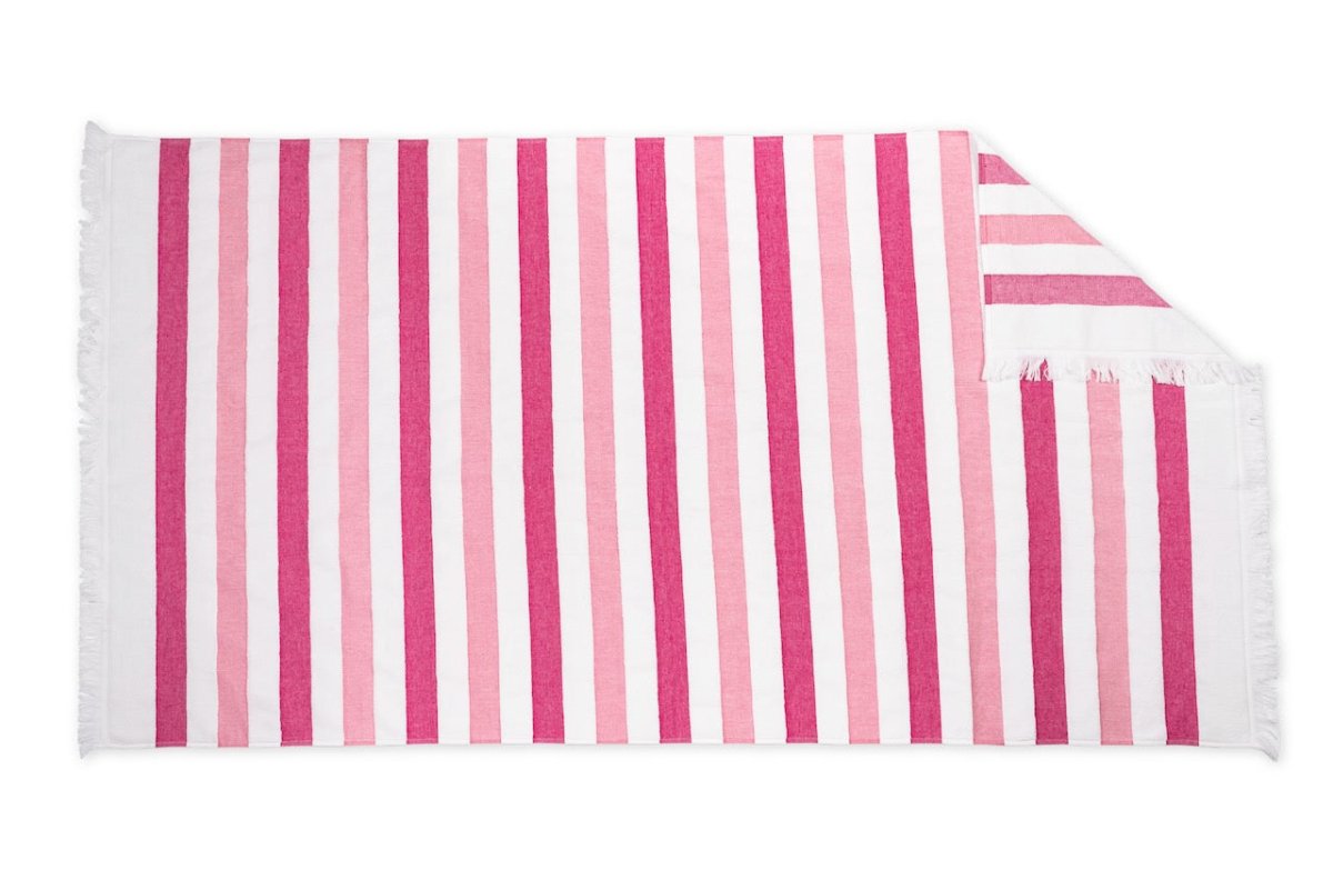 Matouk Amado Candy Stripe Beach Towel at Fig Linens and Home