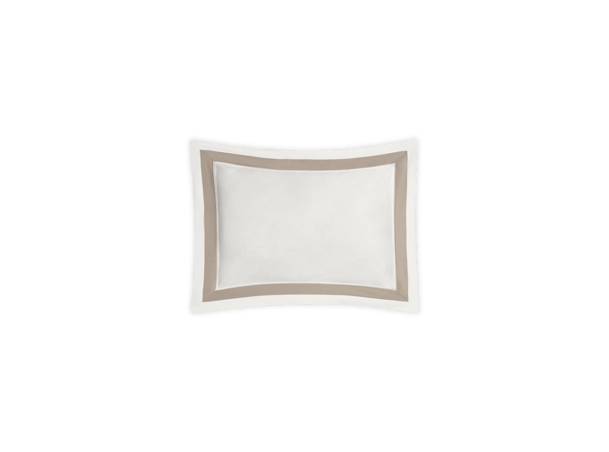 Boudoir Sham - Matouk Ambrose Bedding in Bone and Khaki at Fig Linens and Home