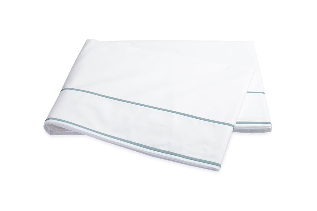 Flat Sheet - Matouk Ansonia Pool Cotton Sheets at Fig Linens and Home