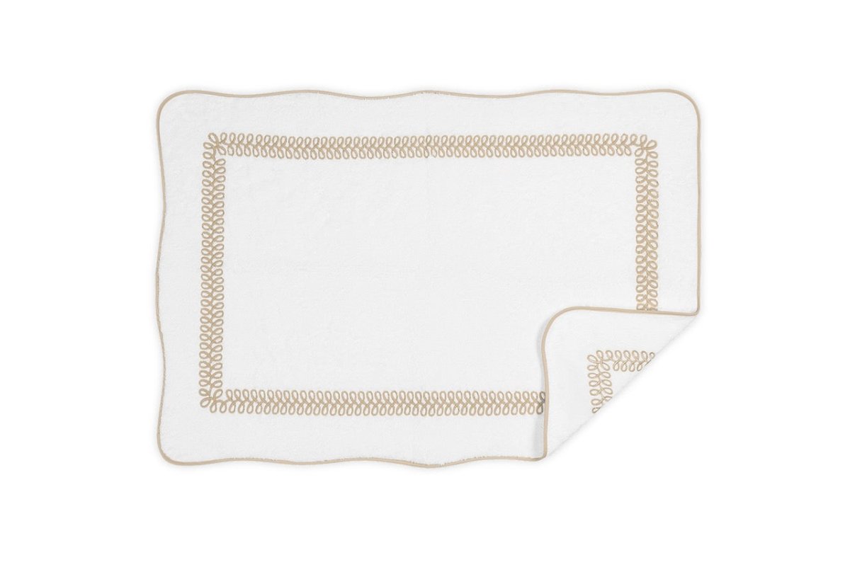 Astor Braid Tub Mats by Matouk Schumacher Dune Tub Mat 24 x 36 at FIG LINENS AND HOME 3