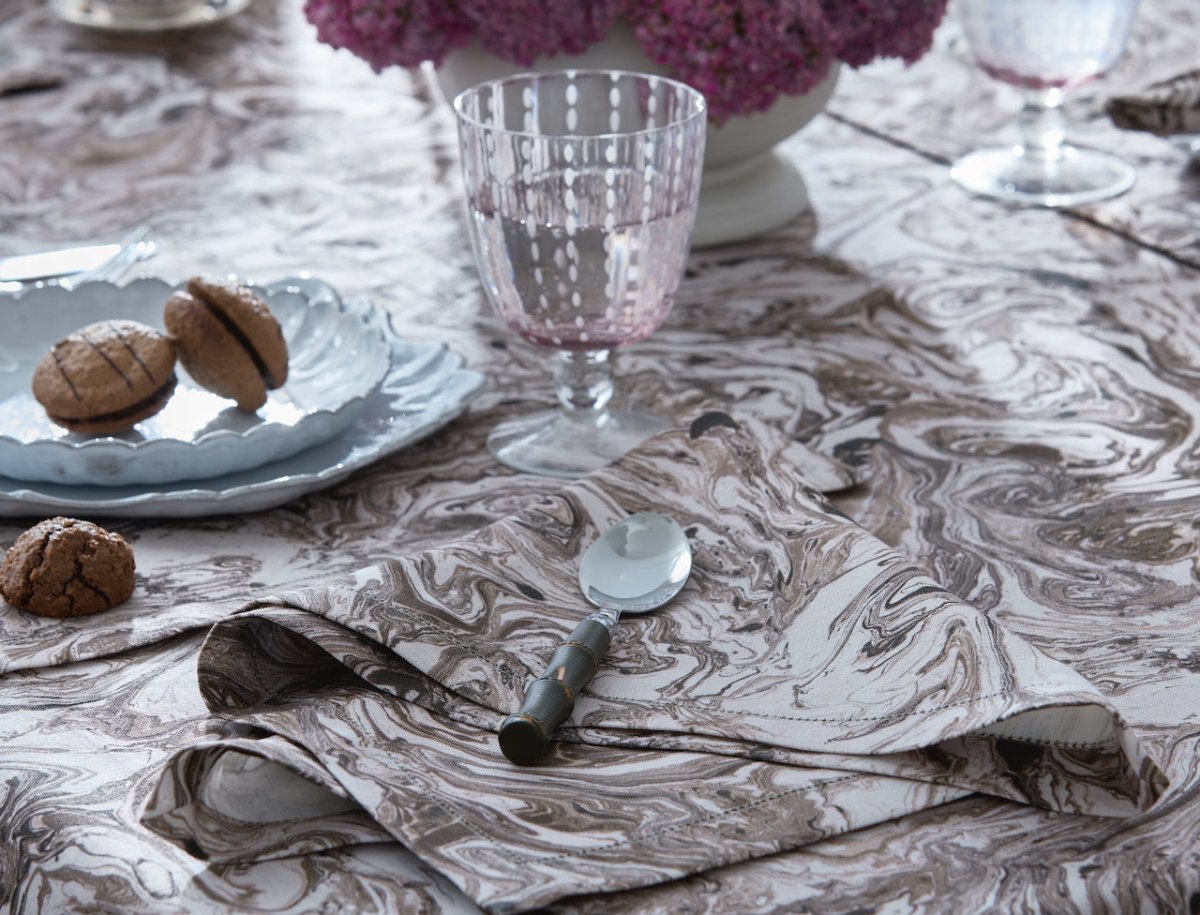 Matouk Schumacher Balthazar Napkins at Fig Linens and Home - Lifestyle View 5