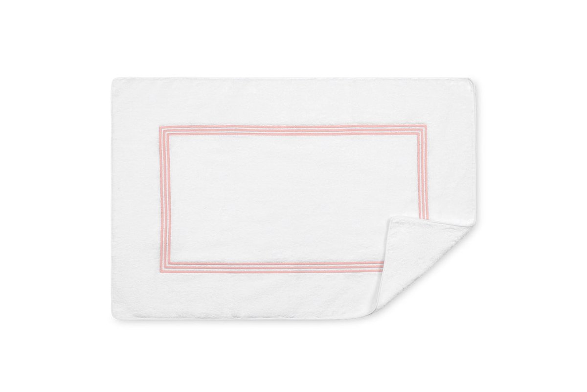 Tub Mat - Bel Tempo Blush Pink Bath Mat | Matouk at Fig Linens and Home