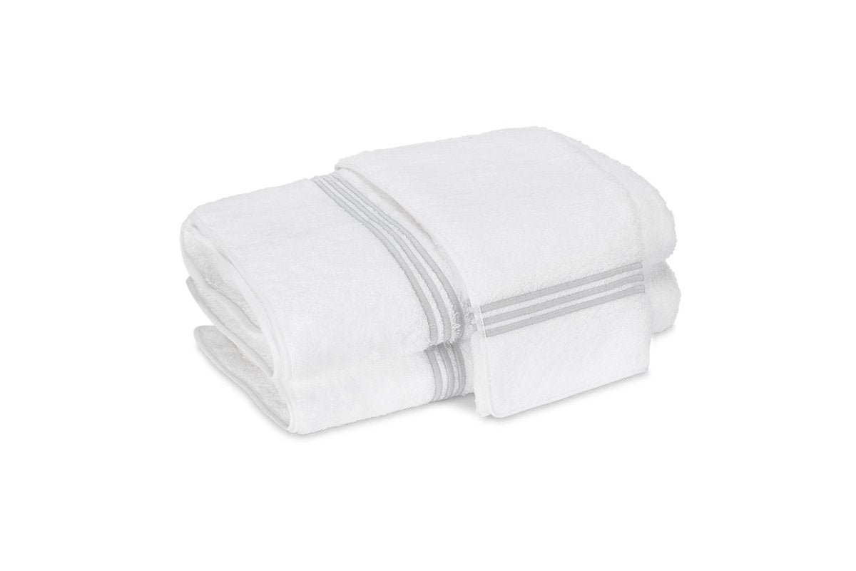 Bel Tempo Silver Bath Towels | Matouk at Fig Linens and Home