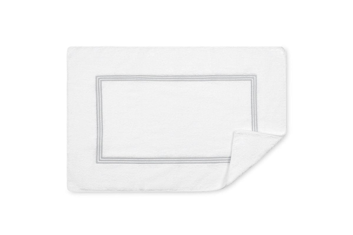 Tub Mat - Bel Tempo Silver Bath Mat | Matouk at Fig Linens and Home