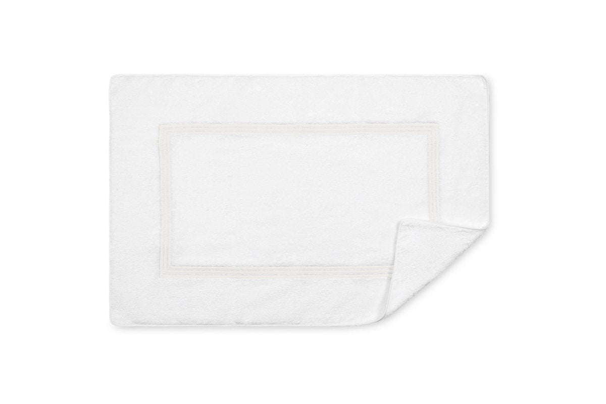 Tub Mat - Bel Tempo White Bath Mat | Matouk at Fig Linens and Home