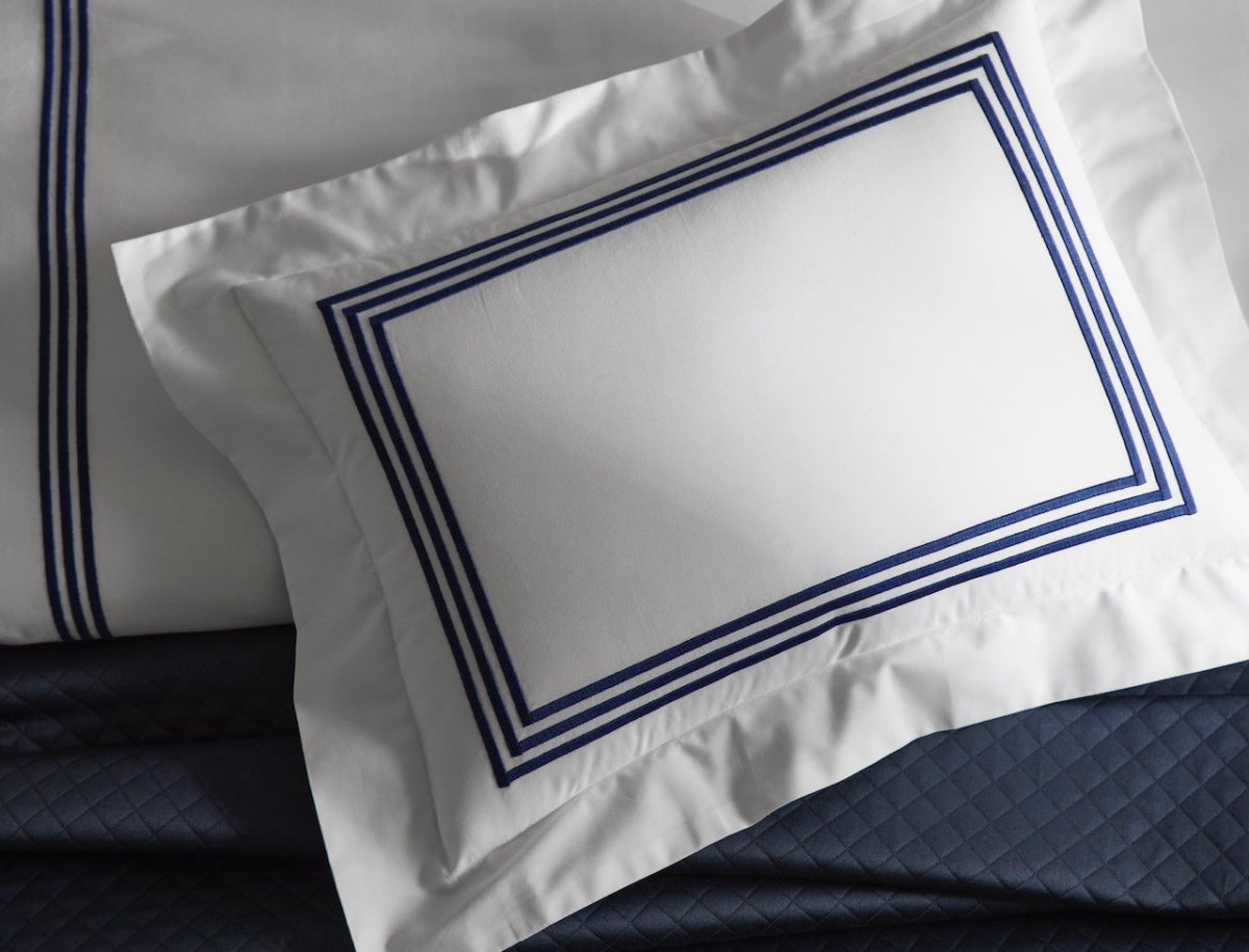 Bel Tempo Ceylon Percale Bedding by Matouk at Fig Linens and Home - View 2