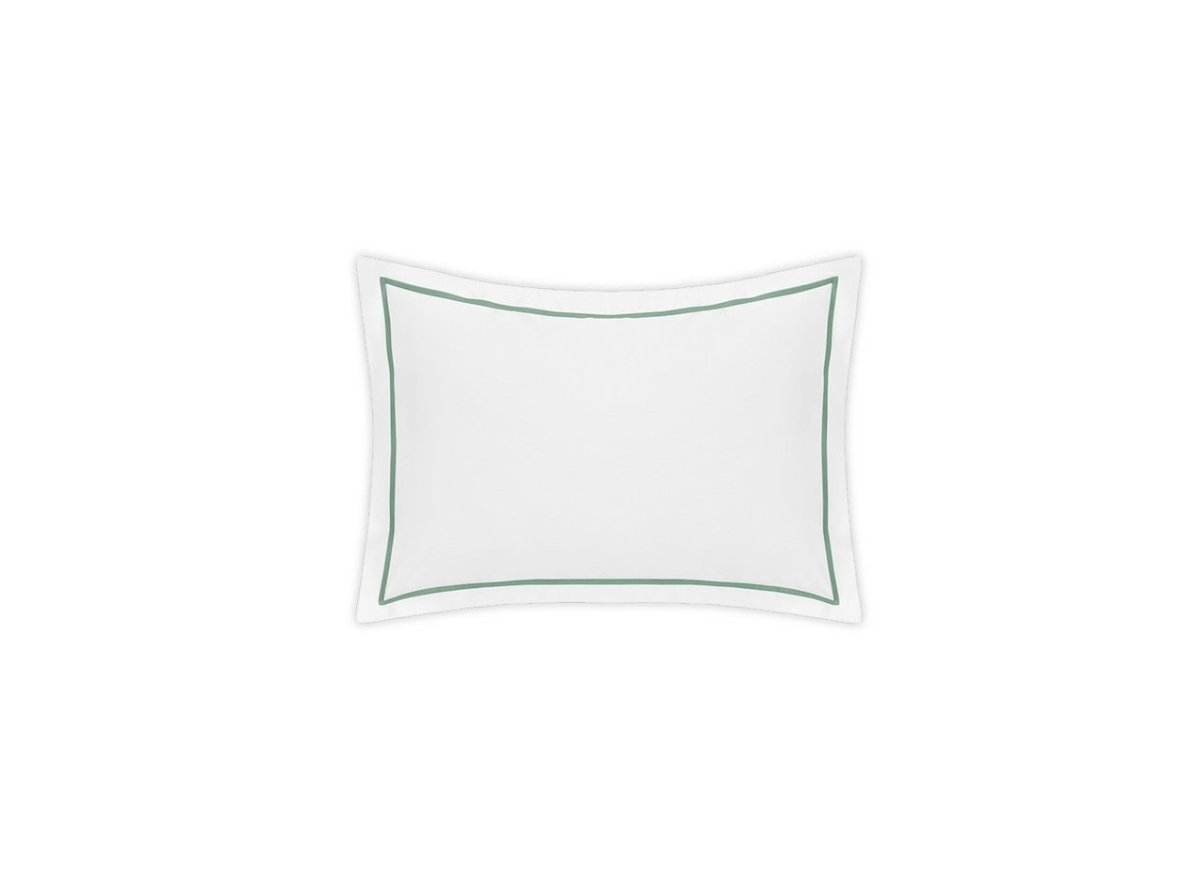 Boudoir Pillow Sham - Matouk Bergamo Giza Cotton Bedding in Celadon