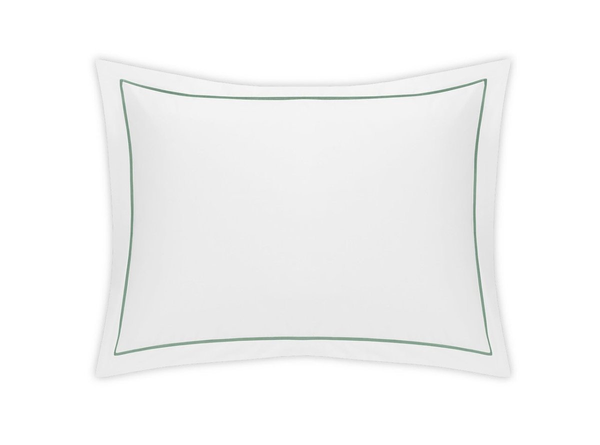 Standard Pillow Sham - Matouk Bergamo Giza Cotton Bedding in Celadon