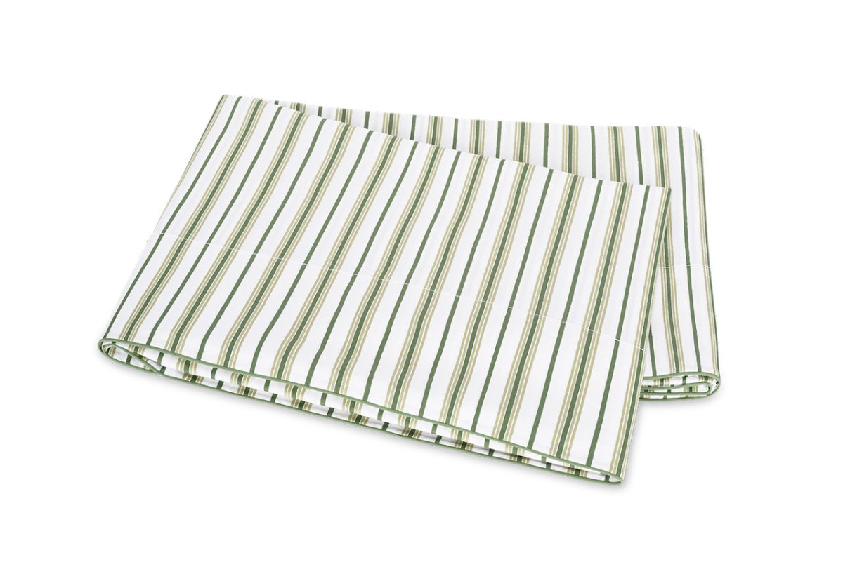Flat Sheet - Calypso Palm Green Bedding by Matouk Schumacher at Fig Linens and Home