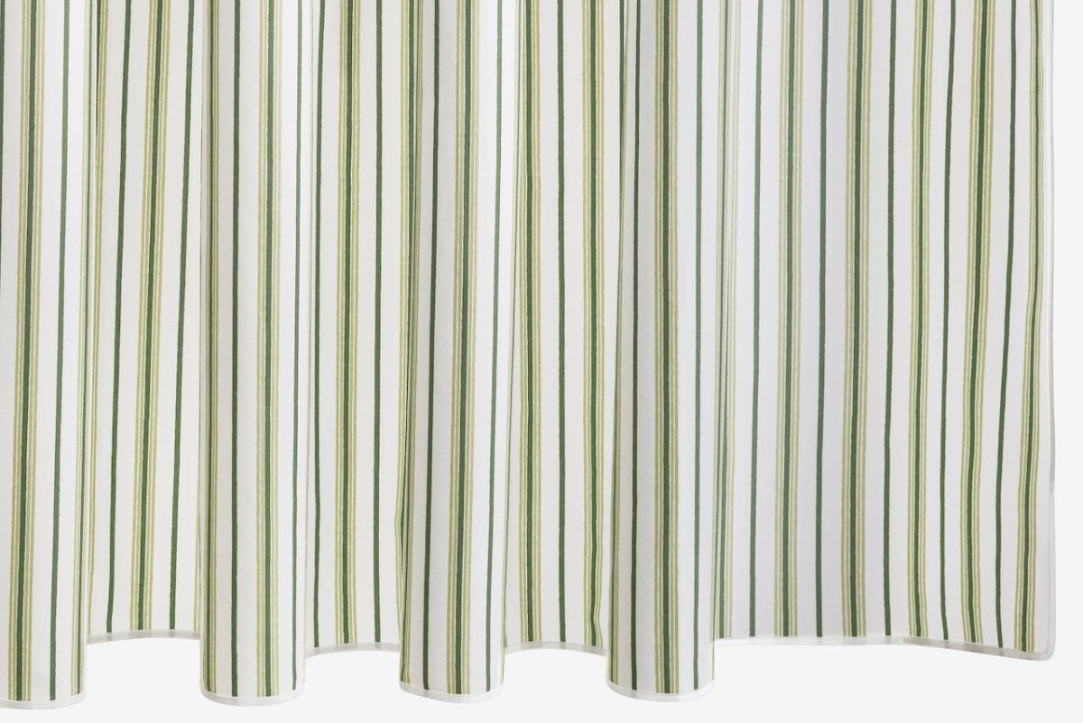 Palm Green Calypso Shower Curtains by Matouk Schumacher at Fig Linens and Home