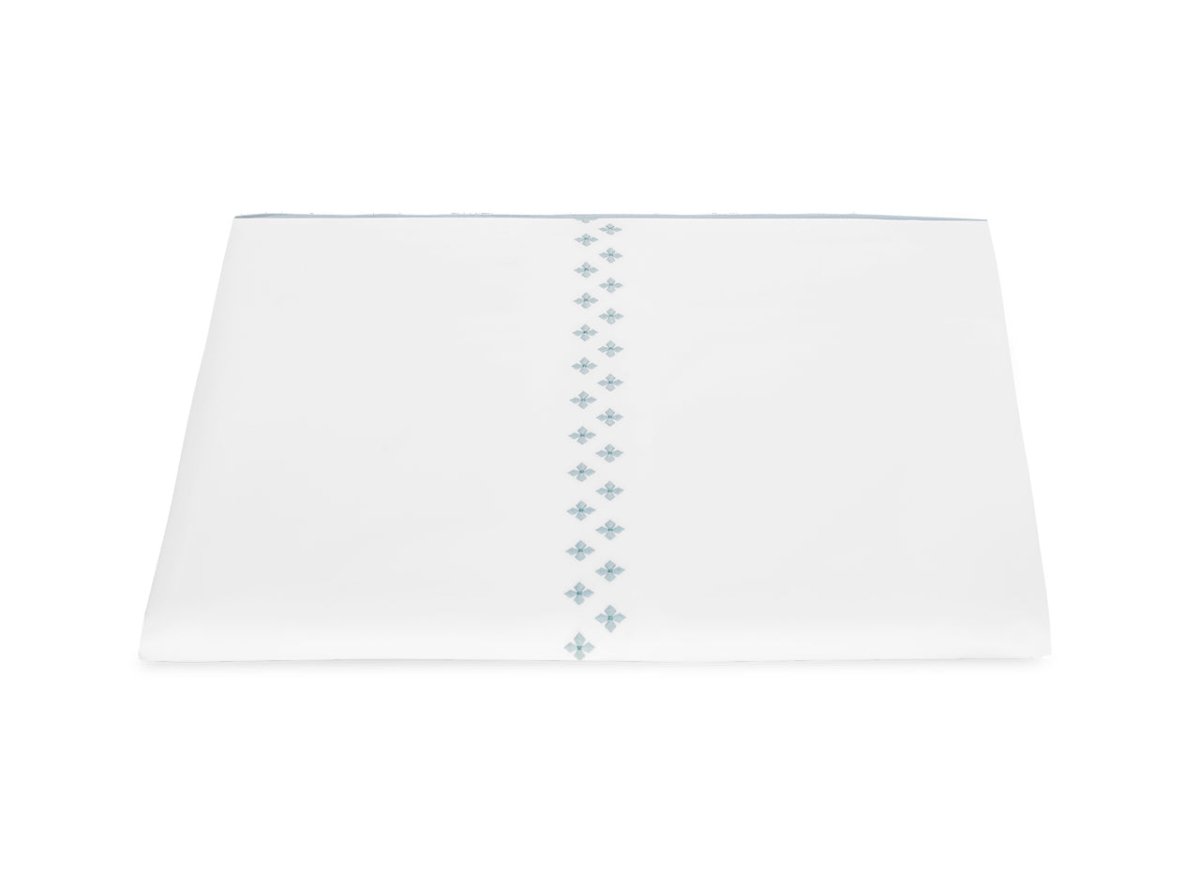 Matouk Casablanca Duvet Cover in Pool at Fig Linens and Home