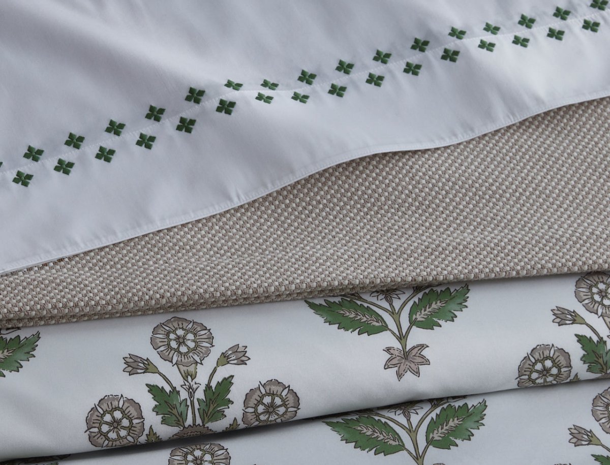 Matouk Casablanca Percale Bedding at Fig Linens and Home - Lifestyle View 9
