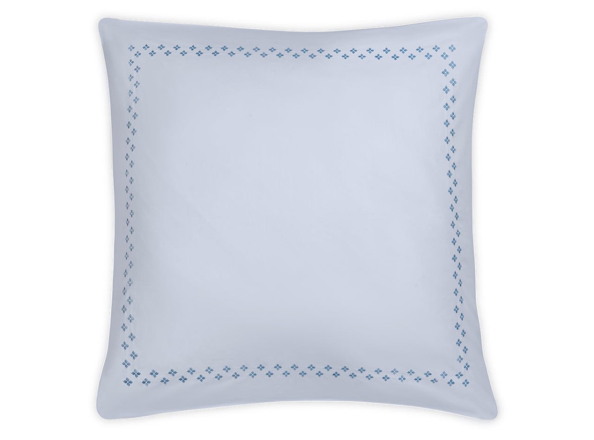 Matouk Casablanca Euro Sham in Sky Blue at Fig Linens and Home