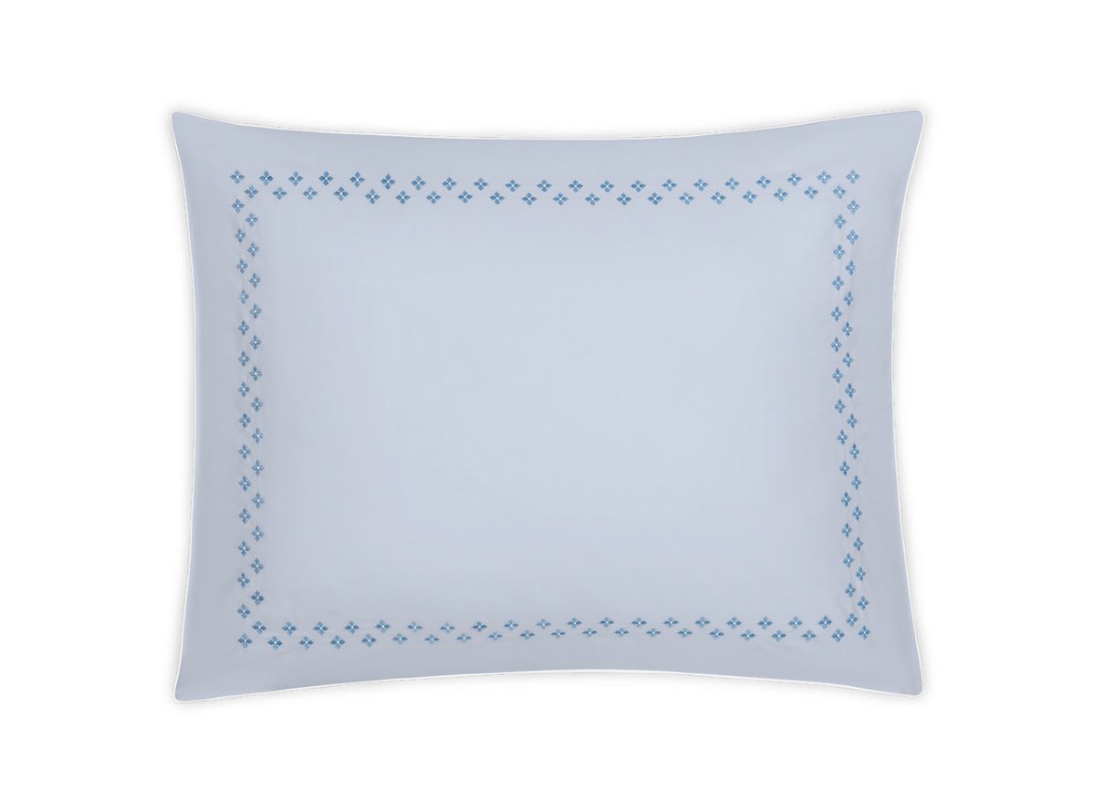 Matouk Casablanca Pillow Sham in Sky Blue at Fig Linens and Home