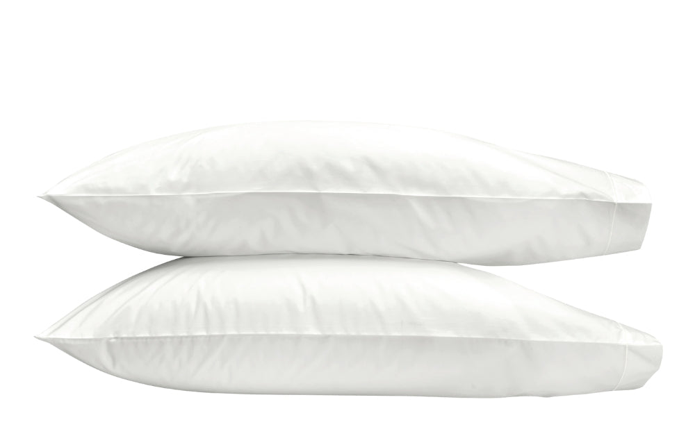 Matouk Ceylon Satin Stitch Bone Pillowcases | Fig Linens and Home