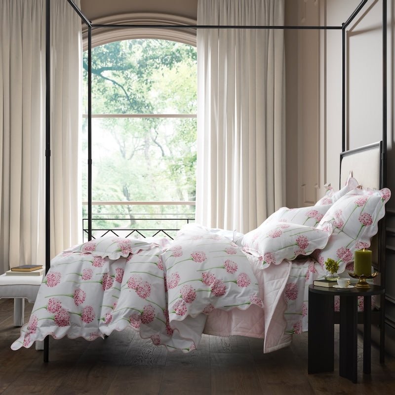 Matouk Charlotte Peony Pink Bedding by Lulu DK - Duvets and Sheets - Fig Linens & Home