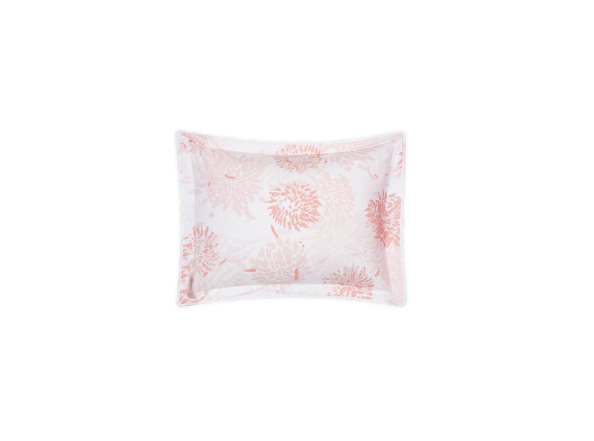 Matouk Tillett Chrysanthemum Boudoir Sham Blush Pink at Fig Linens and Home
