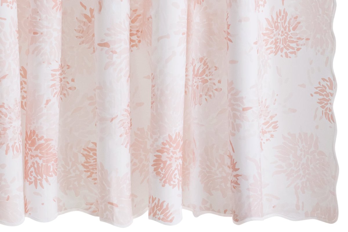 Chrysanthemum 72" W x 72" L Shower Curtain Blush