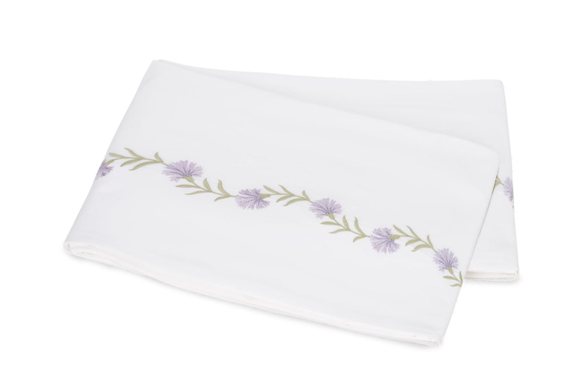 Matouk Daphne Full/Queen Flat Sheet Lilac