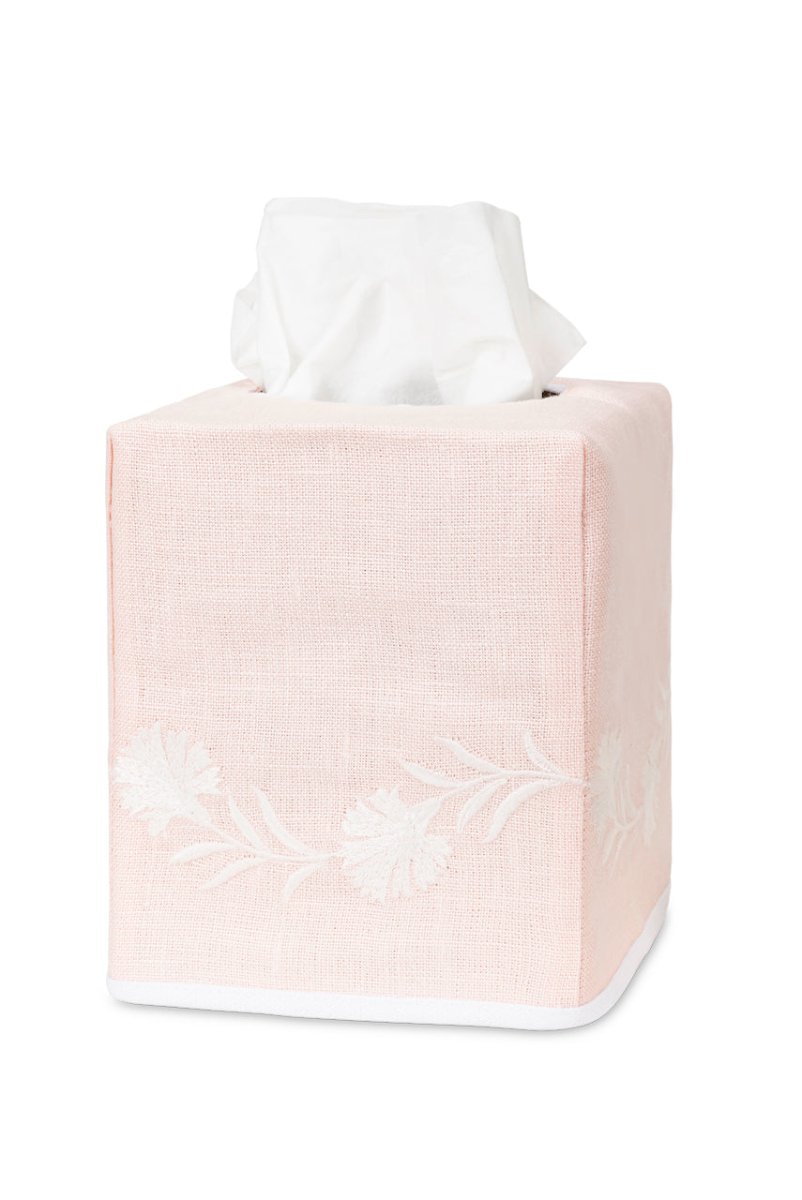 Daphne Tissue Box Covers by Matouk - Pink at Fig Linens and Home