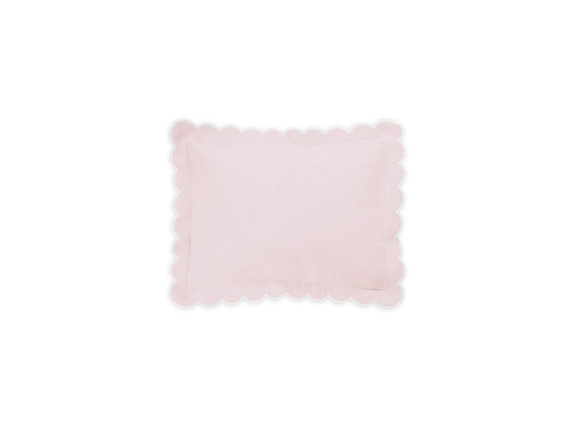 Boudoir Sham - Matouk Diamond Pique Pink Bedding at Fig Linens and Home