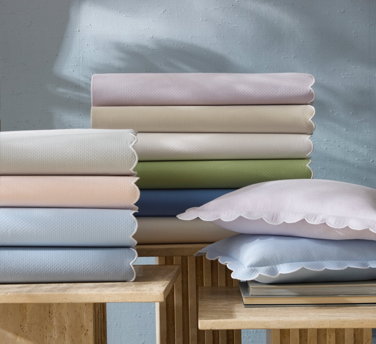 Matouk Bedding - Diamond Pique Matelassé Coverlets and Shams at Fig Linens and Home
