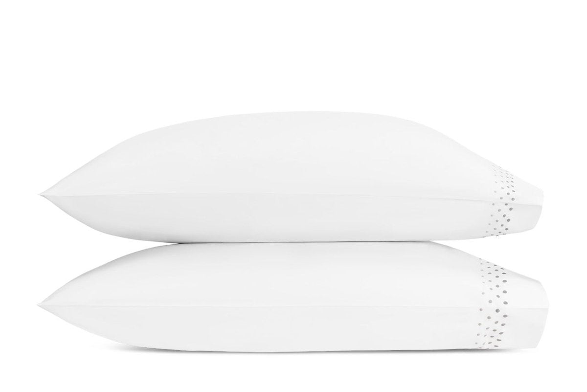 Pillowcases - Dorothy Silver Ombre Matouk Bedding at Fig Linens and Home