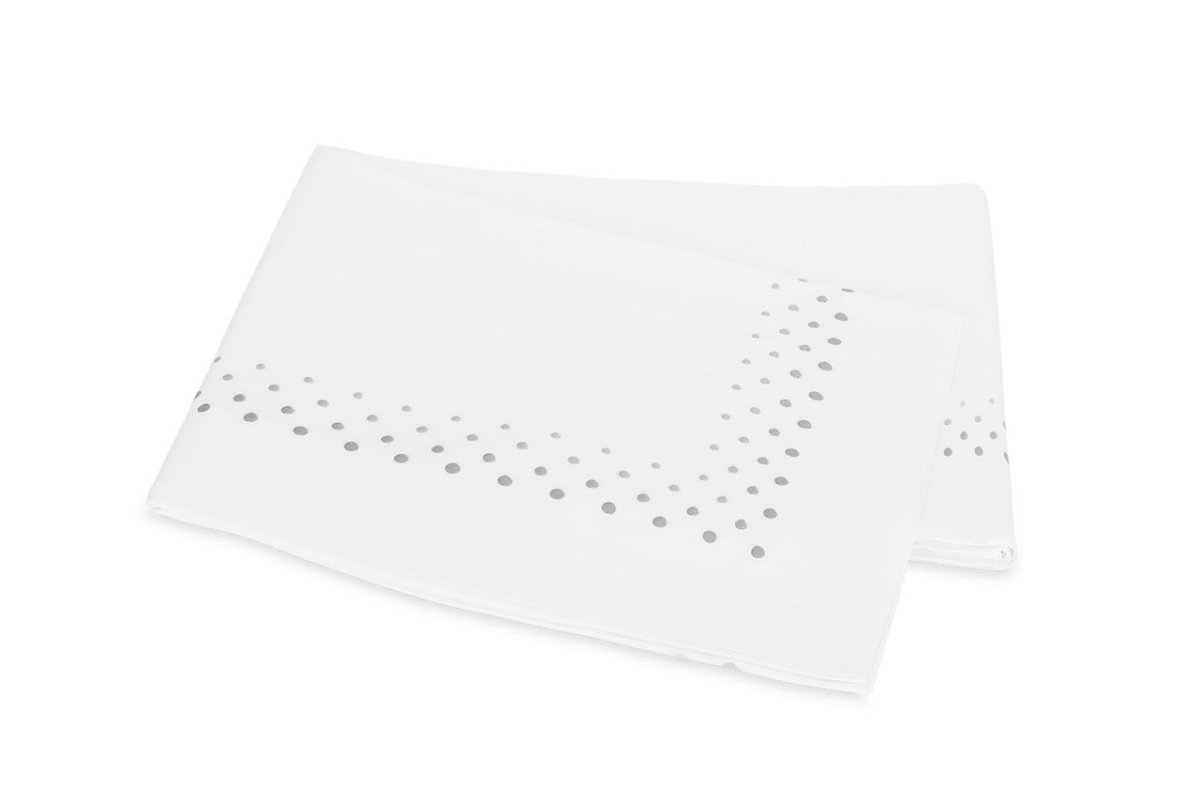 Flat Sheet - Dorothy Silver Ombre Matouk Bedding at Fig Linens and Home