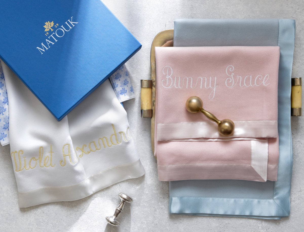 Matouk Dream Modal Little Blanket | Baby Blankets at Fig Linens and Home - View 1