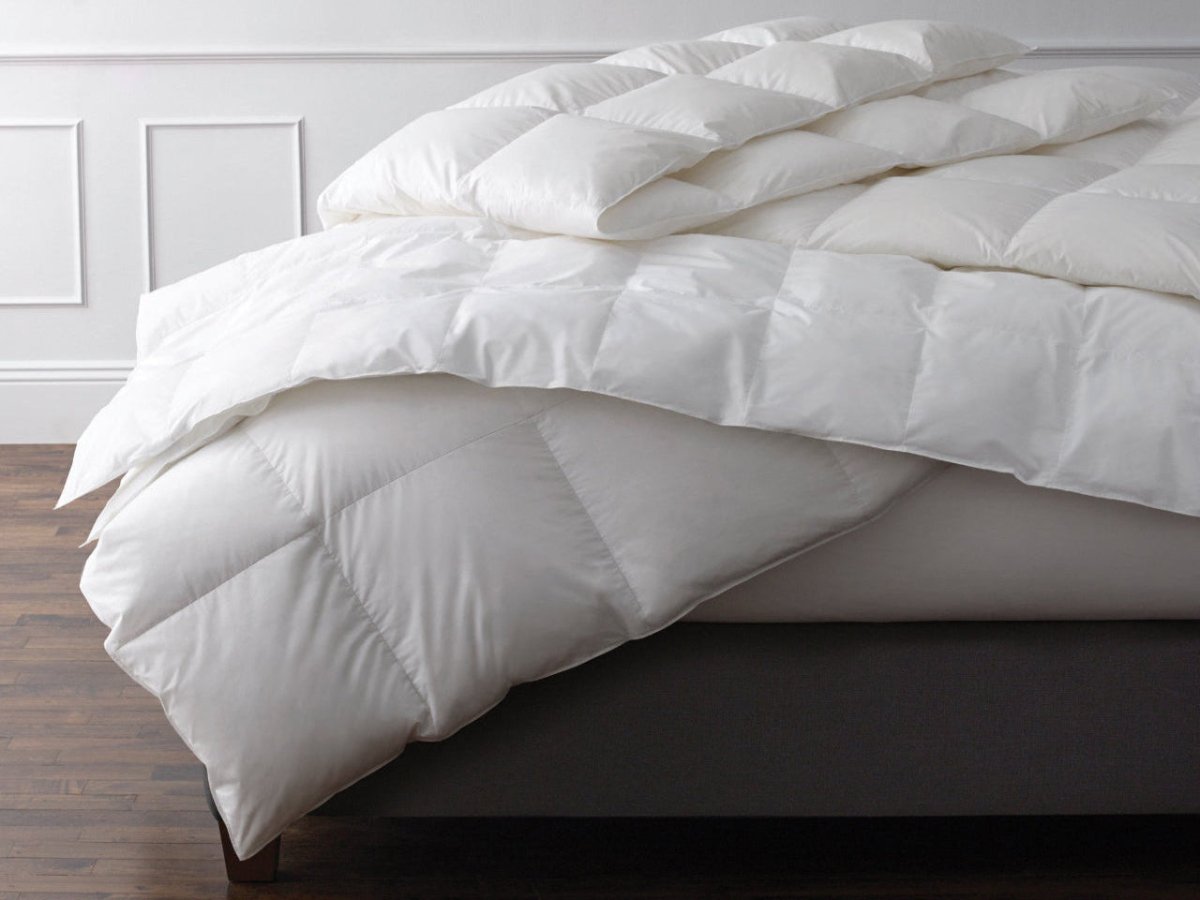 Edelweiss Eiderdown in Cotton Down Comforter by Matouk at Fig Linens and Home - LIfestyle 1