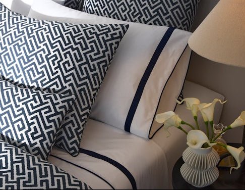 Matouk Schumacher Gabriel Bedding | Bed Sheets, Duvet Covers and Shams at Fig Linens and Home 3