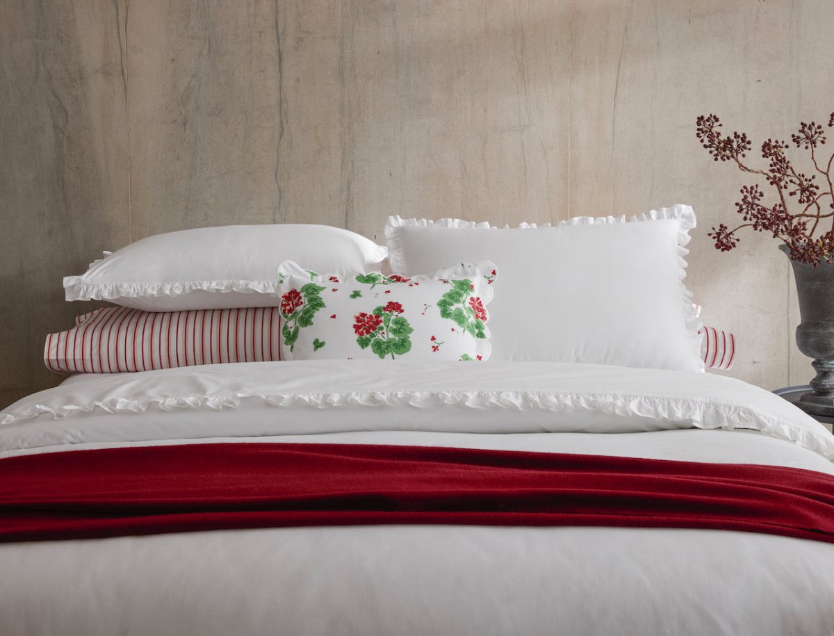 Georgia Ruffled Bedding by Matouk at Fig Linens and Home - Lifestyle view 5