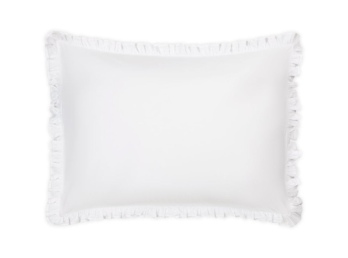 Pillow Sham - Georgia White Ruffled Bedding by Matouk at Fig Linens and Home