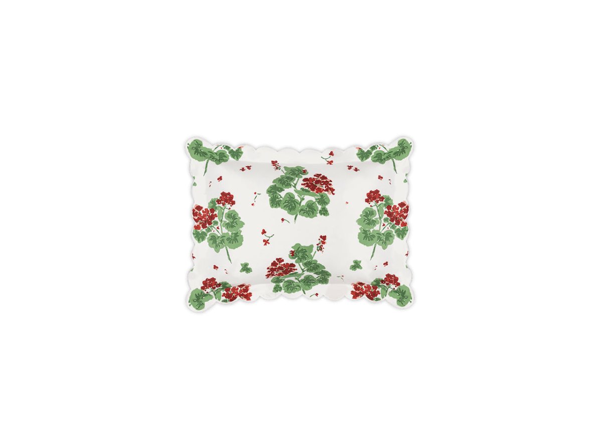 Boudoir Sham - Matouk Tillet Geranium Bedding in Scarlet Red at Fig Linens and Home