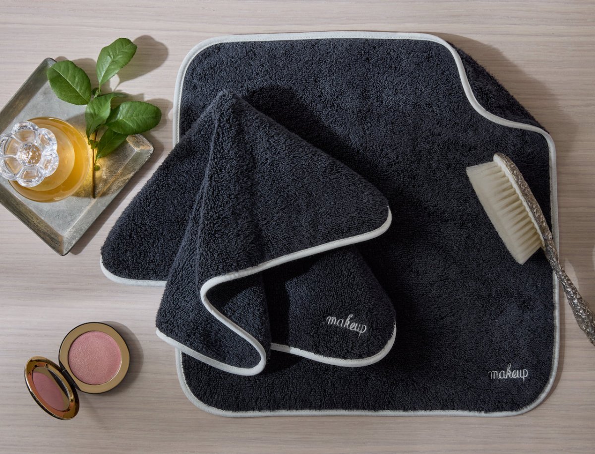 Giza Makeup Towels by Matouk | Guest Bath or Luxury Bath at Fig Linens and Home 1 - Set of 2