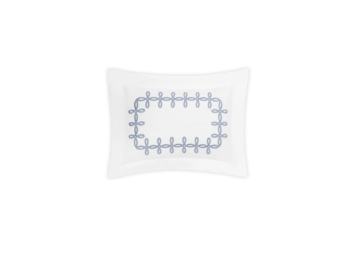 Boudoir Sham - Gordian Knot Wedgwood Percale Bedding by Matouk at Fig Linens and Home