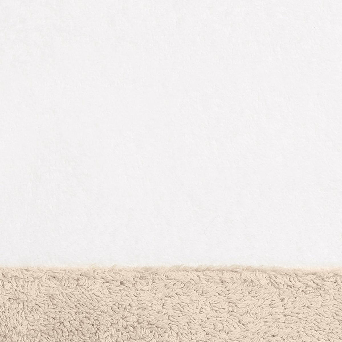 Helios White and Sand Beach Towel Swatch - Matouk Pool Towels at Fig Linens and Home