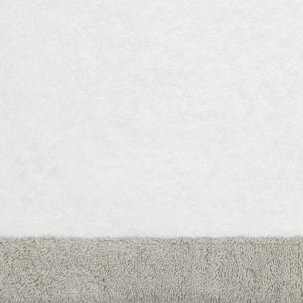 Helios White and Pearl Beach Towel Swatch - Matouk Pool Towels at Fig Linens and Home