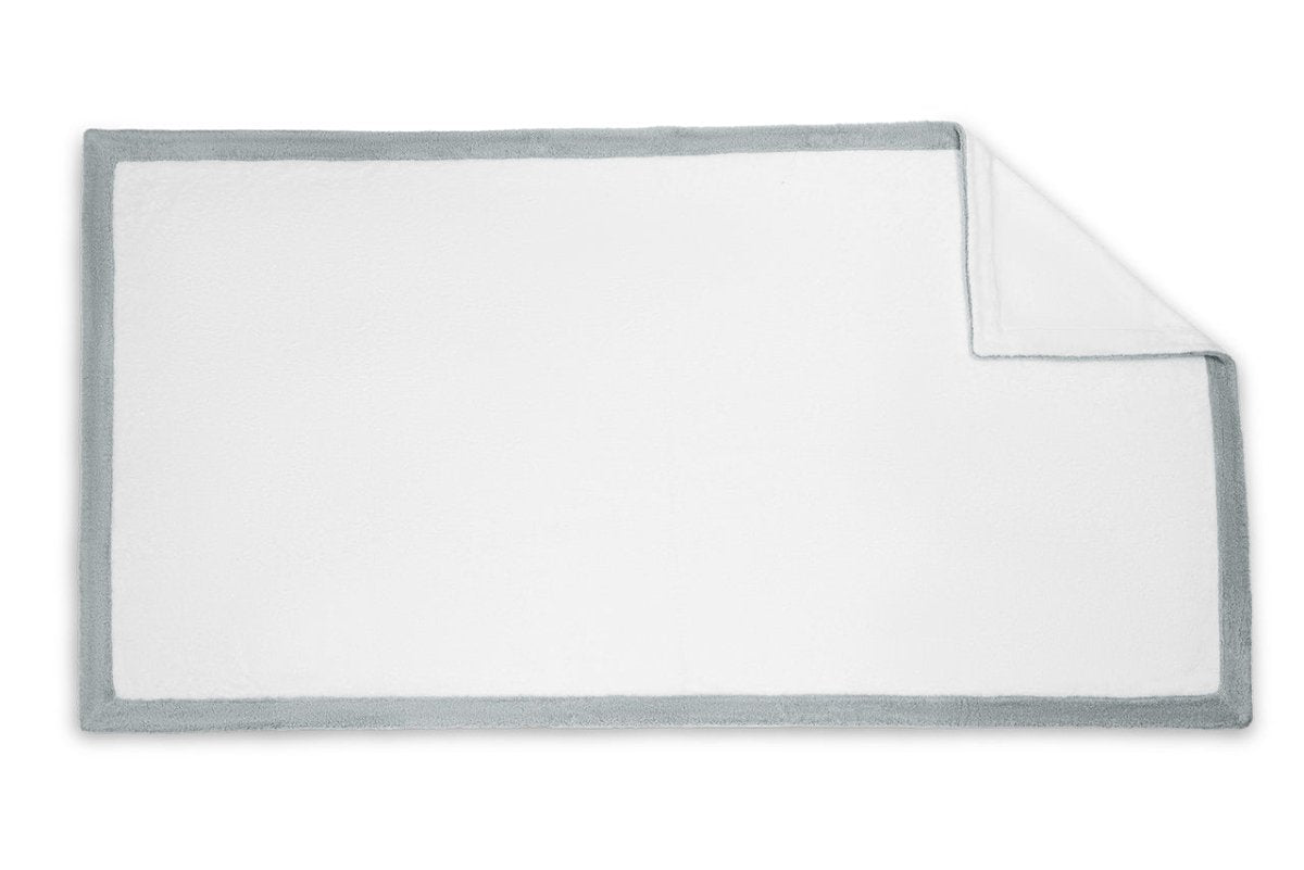 Helios White and Pool Beach Towel - Matouk Pool Towels at Fig Linens and Home 1