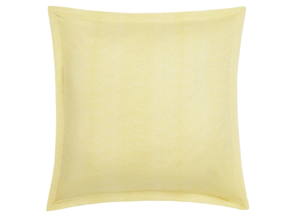Matouk Jasper euro Pillow Sham lemon at Fig Linens and Home