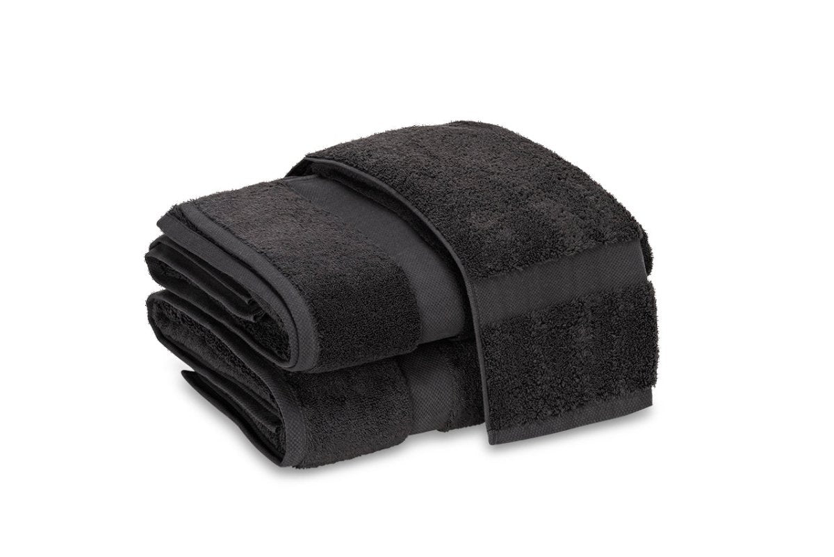 Matouk Lotus Black Bath Towels at Fig Linens and Home