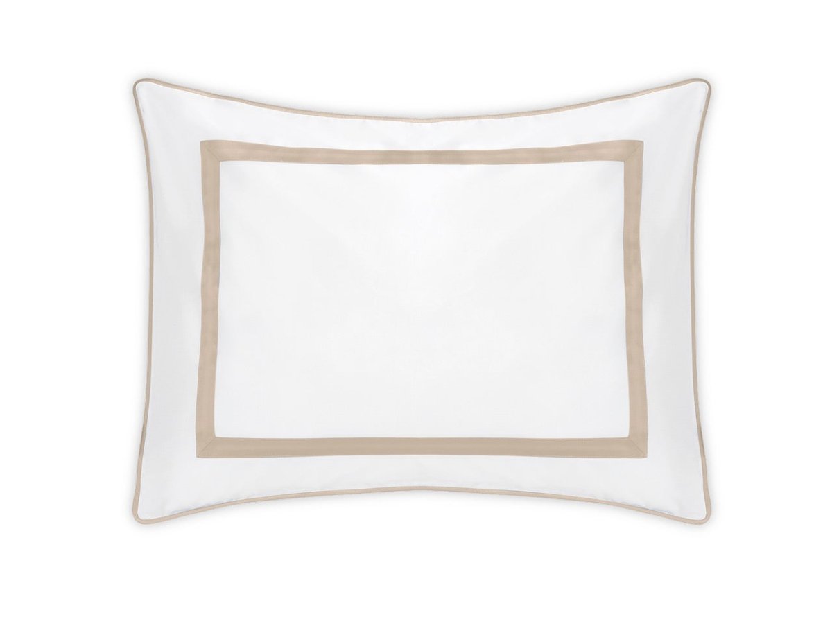 Pillow Sham - Matouk Louise Percale Khaki Bedding at Fig Linens and Home