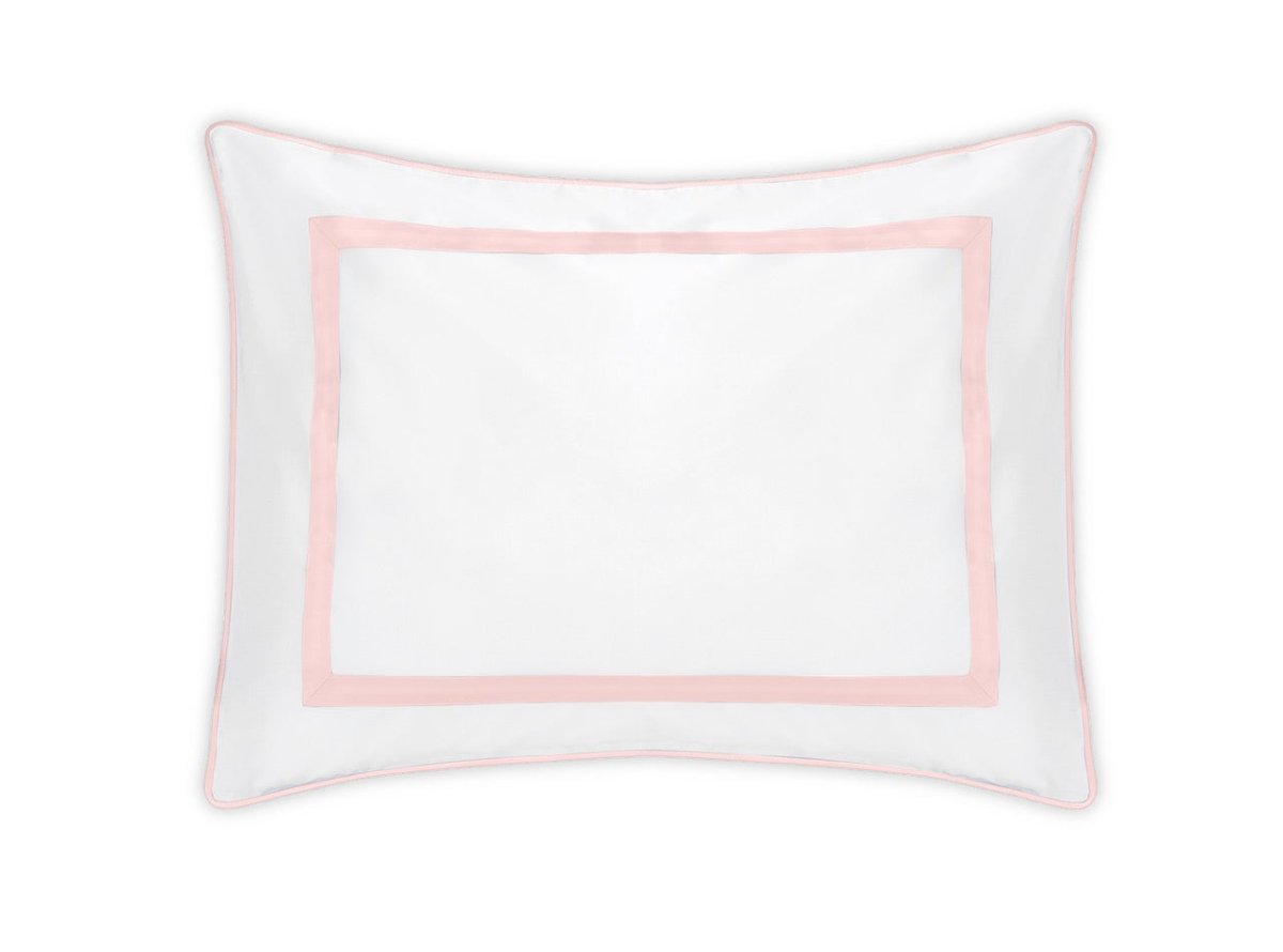 Pillow Sham - Matouk Louise Pink Percale Bedding at Fig Linens and Home