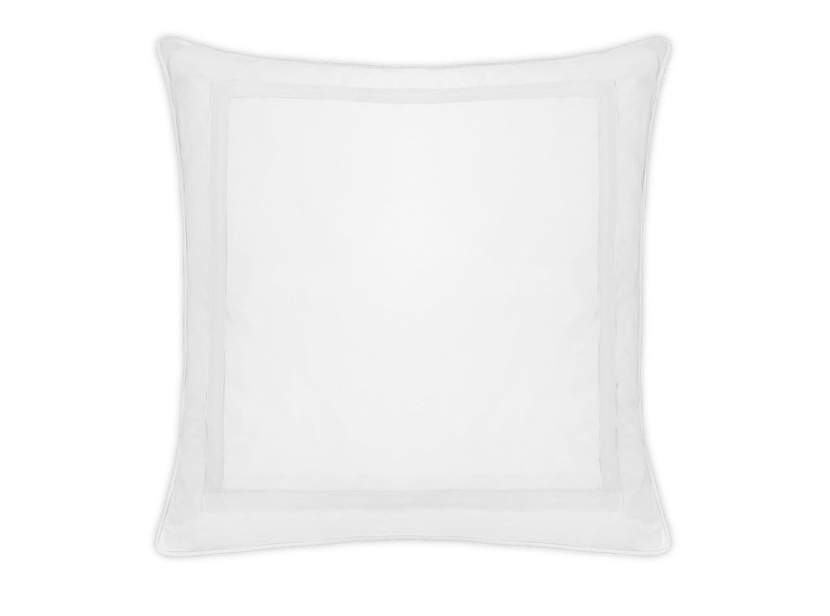 Euro Sham - Matouk Louise Percale White Bedding at Fig Linens and Home