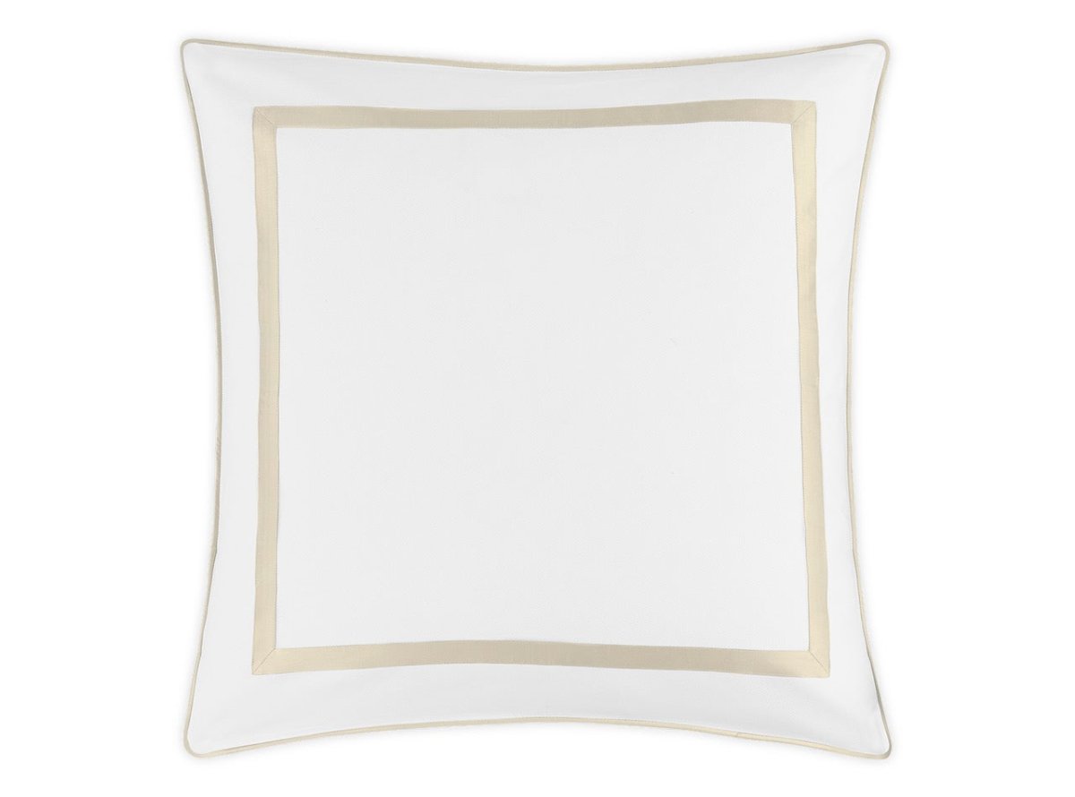 Matouk Louise Pique Euro Sham 27 x 27 Dune - M173 at Fig Linens and Home