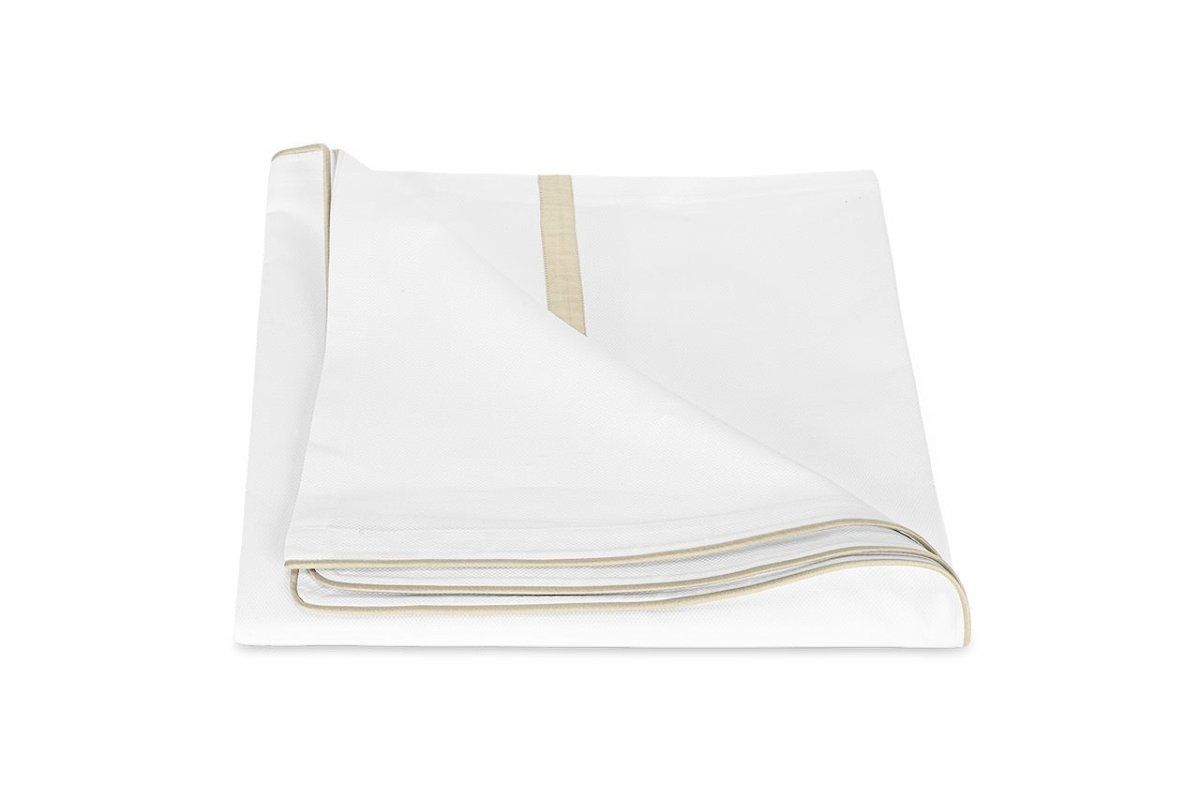 Matouk Louise Pique King Duvet Cover 108 x 96 Dune - M173 at Fig Linens and Home