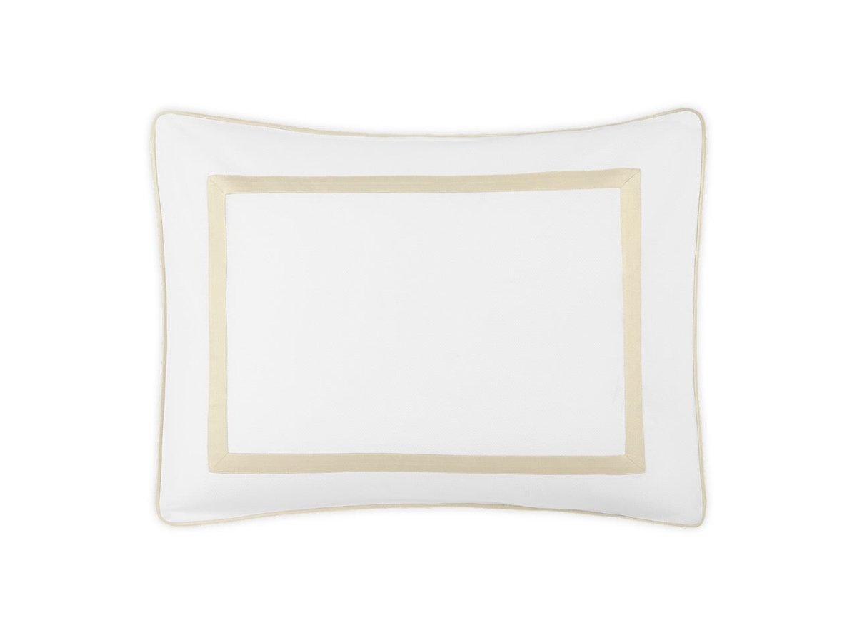 Matouk Louise Pique Standard Sham 21 x 27 Dune - M173 at Fig Linens and Home