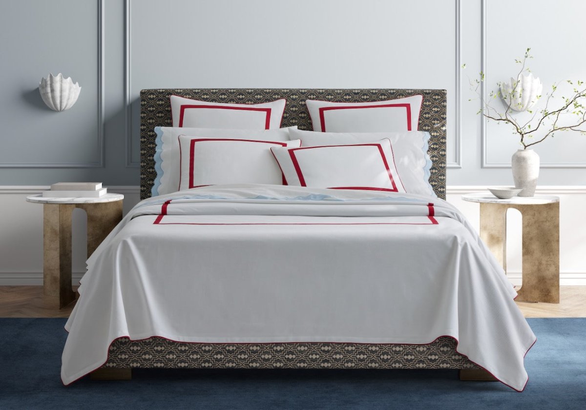 Louise Pique Coverlets & Duvet Covers | Summerweight Matouk Bedding at Fig Linens and Home