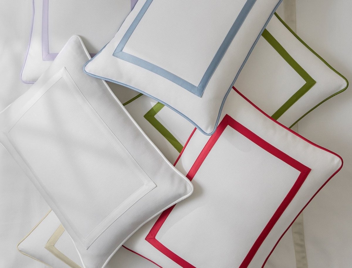 Louise Pique Coverlets & Duvet Covers | Matouk Bedding in lightweight 100% Cotton